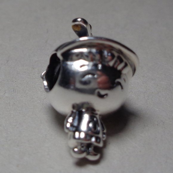 Pandora PROPELLER HAT LITTLE BOY 798015ENMX Silver Multicolor New Charm - Picture 8 of 16